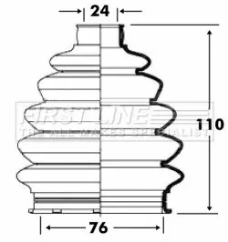 FIRST LINE FIRST LINE FCB6081  FIRST LINE Drive Shaft Cv Boot Kit 