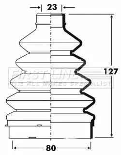  FIRST LINE Drive Shaft Cv Boot Kit