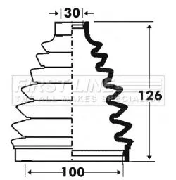 FIRST LINE FIRST LINE FCB6100  FIRST LINE Drive Shaft Cv Boot Kit 