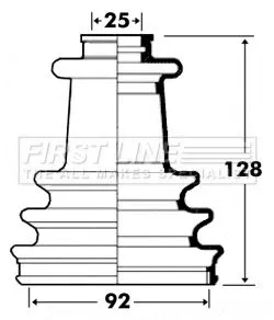 FIRST LINE FIRST LINE FCB6106  FIRST LINE Drive Shaft Cv Boot Kit 