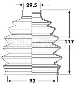 FIRST LINE FIRST LINE FCB6107  FIRST LINE Drive Shaft Cv Boot Kit 