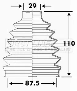 FIRST LINE FIRST LINE FCB6111  FIRST LINE Drive Shaft Cv Boot Kit 