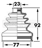 FIRST LINE FIRST LINE FCB6123  FIRST LINE Drive Shaft Cv Boot Kit 