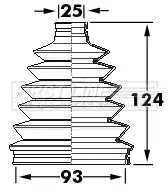  FIRST LINE Drive Shaft Cv Boot Kit
