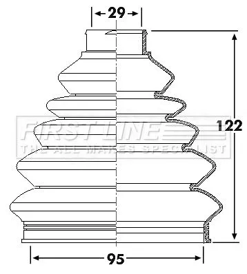 FIRST LINE FIRST LINE FCB6139  FIRST LINE Drive Shaft Cv Boot Kit 