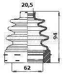 FIRST LINE FIRST LINE FCB6146  FIRST LINE Drive Shaft Cv Boot Kit 