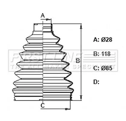  FIRST LINE Drive Shaft Cv Boot Kit
