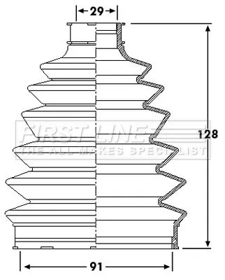  FIRST LINE Drive Shaft Cv Boot Kit