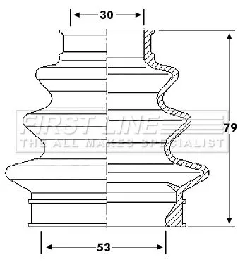  FIRST LINE Drive Shaft Cv Boot Kit