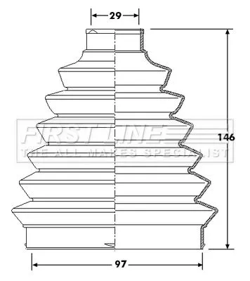  FIRST LINE Drive Shaft Cv Boot Kit