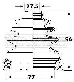  FIRST LINE Drive Shaft Cv Boot Kit