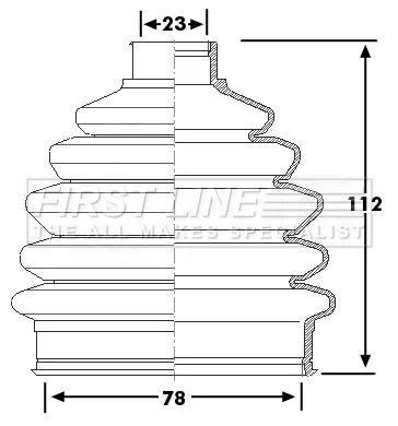  FIRST LINE Drive Shaft Cv Boot Kit