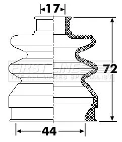 FIRST LINE FIRST LINE FCB6264  FIRST LINE Drive Shaft Cv Boot Kit 