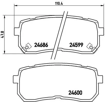 ABS Brake Pad Set, disc brake (30035)