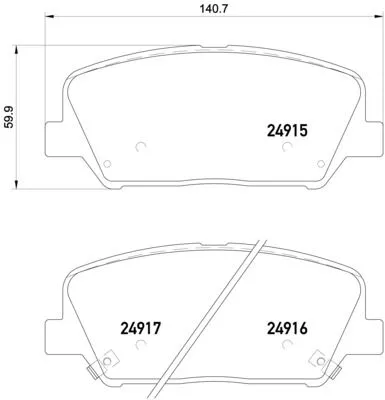 ABS Brake Pad Set, disc brake (30065)