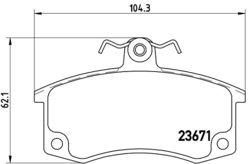 ABS Brake Pad Set, disc brake (41004)