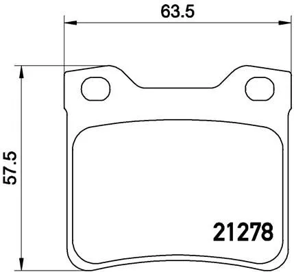 ABS Brake Pad Set, disc brake (61058)