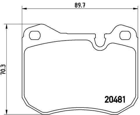 ABS Brake Pad Set, disc brake (65002)