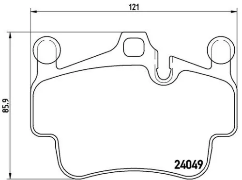 ABS Brake Pad Set, disc brake (65015)