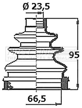 FIRST LINE FIRST LINE (FCB6388) Bellow Kit, drive shaft 