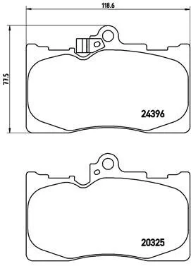ABS Brake Pad Set, disc brake (83072)