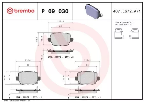 ABS Brake Pad Set, disc brake (9030)