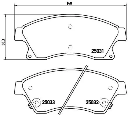 ABS Brake Pad Set, disc brake (9076)
