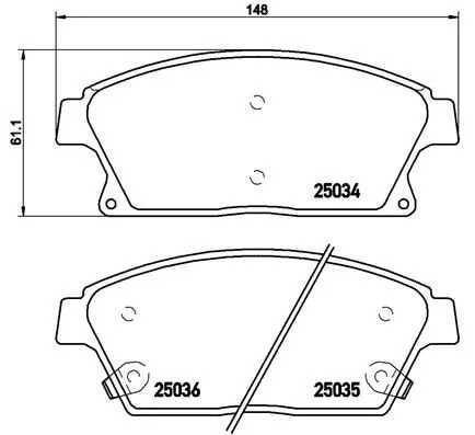 ABS Brake Pad Set, disc brake (9077)
