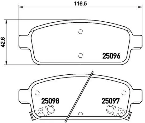 ABS Brake Pad Set, disc brake (9080)
