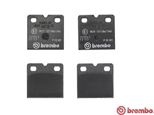 ABS Brake Pad Set, disc parking brake (P 02 001)