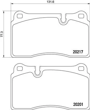 ABS Brake Pad Set, disc brake (P 02 002)
