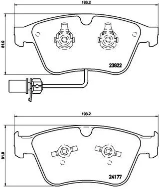 ABS Brake Pad Set, disc brake (P 05 003)