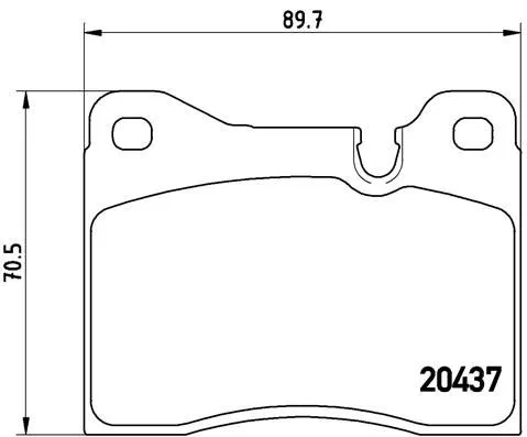 ABS Brake Pad Set, disc brake (P 06 003)