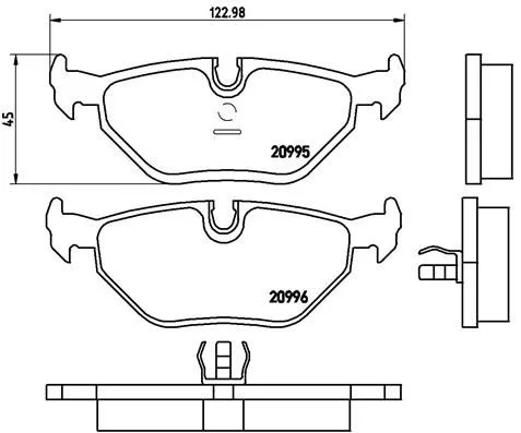 ABS Brake Pad Set, disc brake (P 06 011)