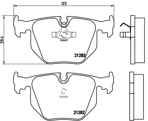 ABS Brake Pad Set, disc brake (P 06 016)