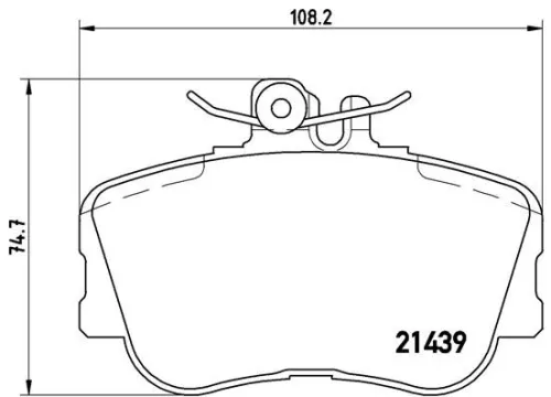 ABS Brake Pad Set, disc brake (P 06 017)