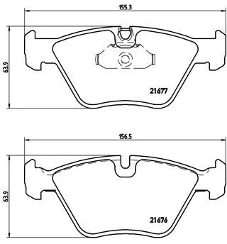 ABS Brake Pad Set, disc brake (P 06 022)