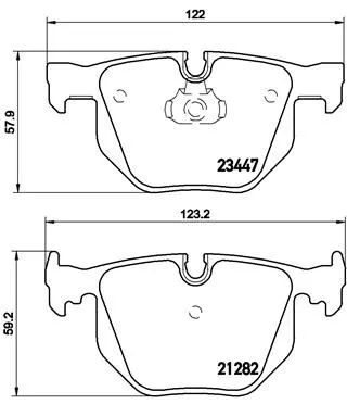 ABS Brake Pad Set, disc brake (P 06 029)