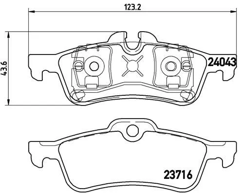 ABS Brake Pad Set, disc brake (P 06 032)