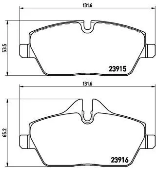 ABS Brake Pad Set, disc brake (P 06 034)
