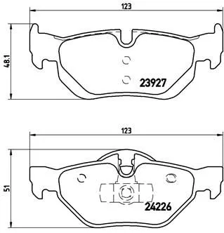 ABS Brake Pad Set, disc brake (P 06 038)