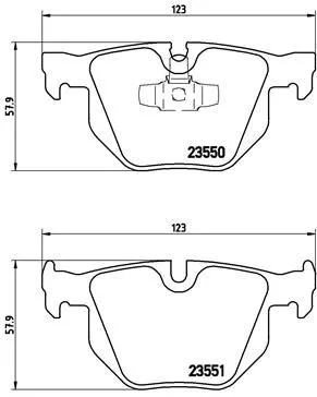 ABS Brake Pad Set, disc brake (P 06 039)