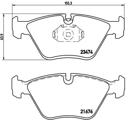 ABS Brake Pad Set, disc brake (P 06 042)