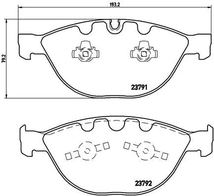 ABS Brake Pad Set, disc brake (P 06 047)