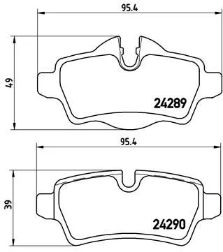 ABS Brake Pad Set, disc brake (P 06 052)