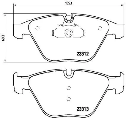 ABS Brake Pad Set, disc brake (P 06 054)