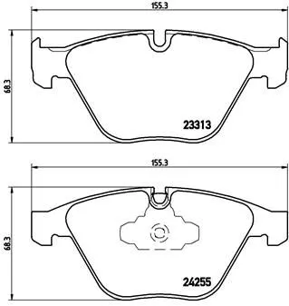 ABS Brake Pad Set, disc brake (P 06 055)