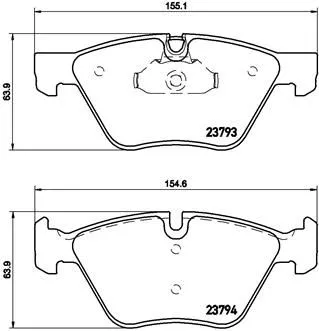 ABS Brake Pad Set, disc brake (P 06 057)