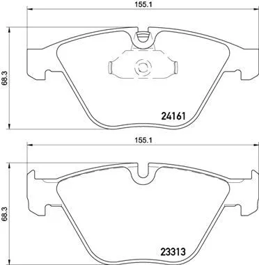 ABS Brake Pad Set, disc brake (P 06 081)