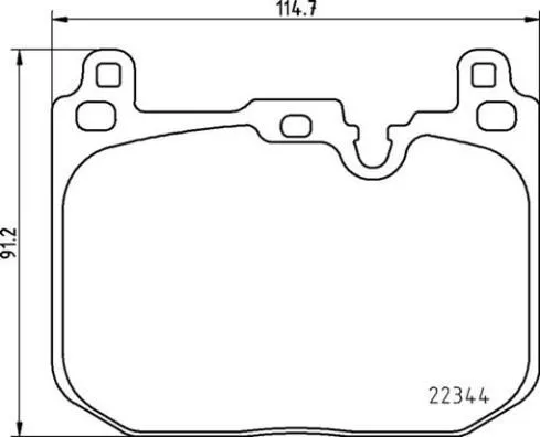 ABS Brake Pad Set, disc brake (P 06 097)